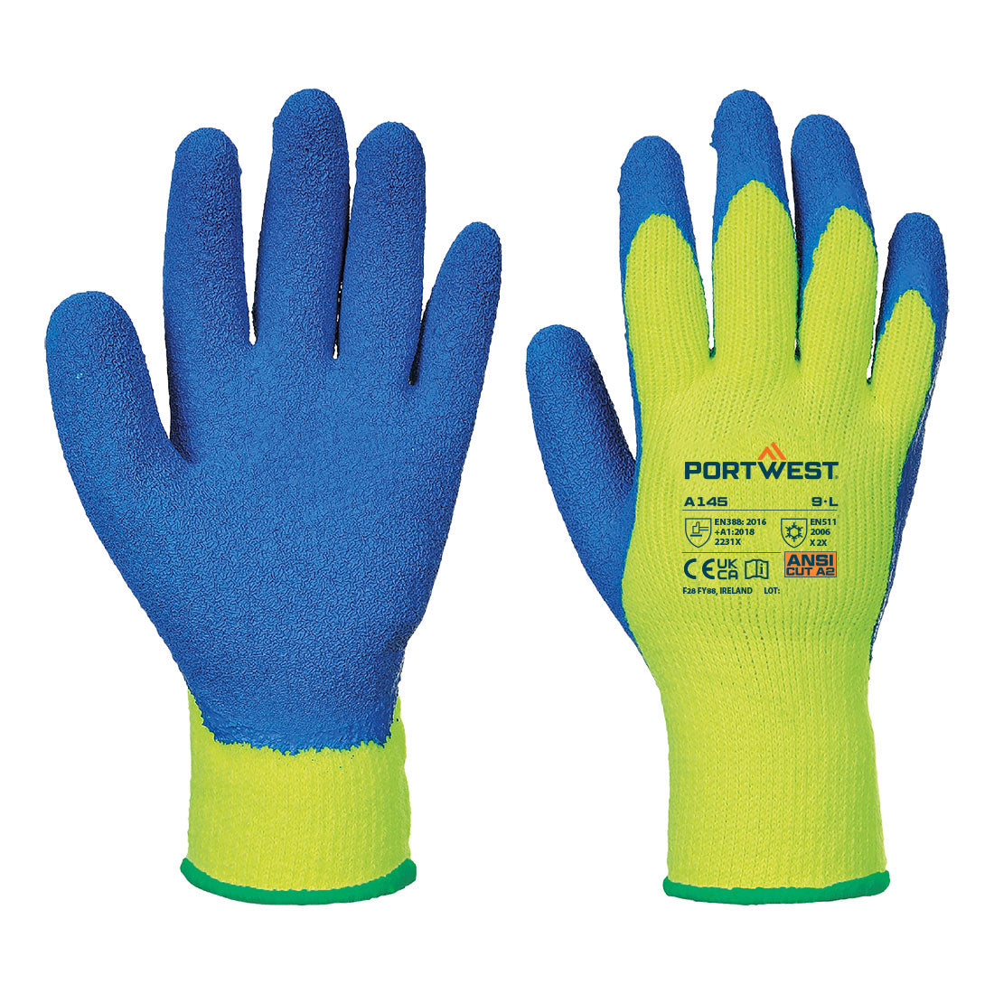 Portwest A145 - Cold 7 Latex Crinkle Glove