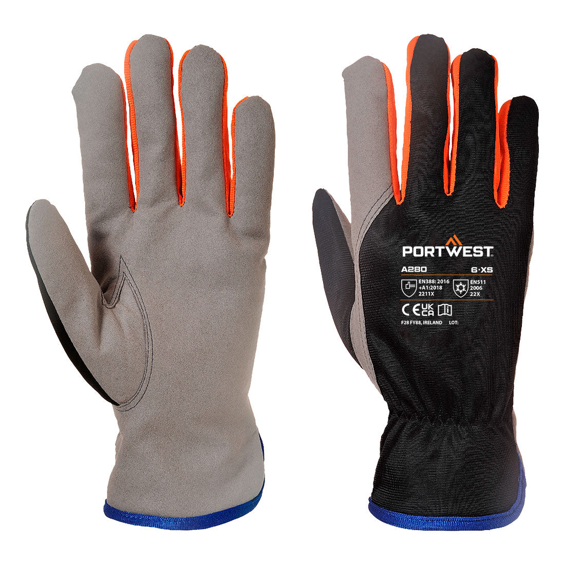 Portwest A280 Cold 240 Synthetic Leather Mechanical Glove