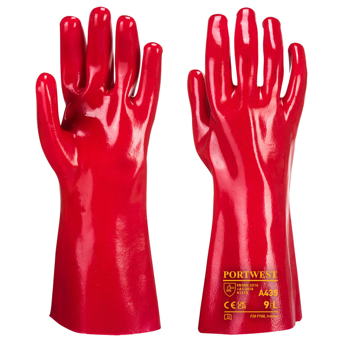 Portwest A435 Grip 12 PVC Gauntlet 35cm