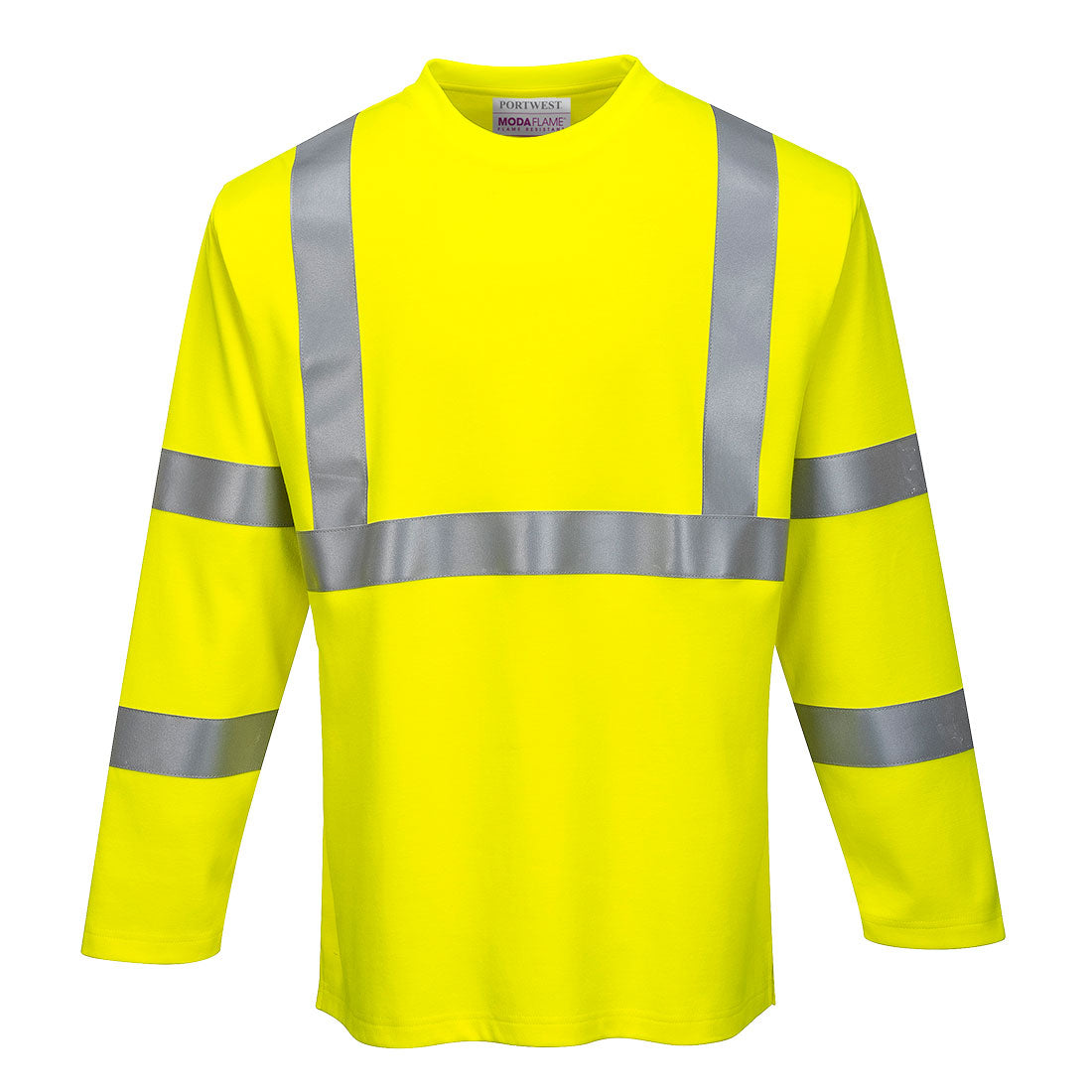 Portwest FR96-Modaflame Knit Hi-Vis FR Long Sleeve T-Shirt