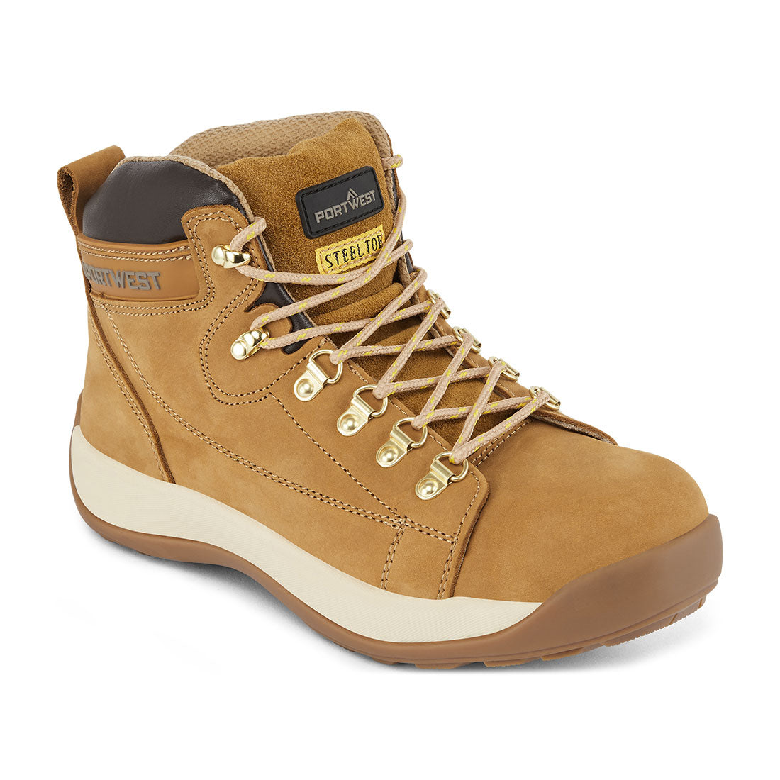Portwest FW31-Steel Nubuck Leather Mid Boot SB HRO