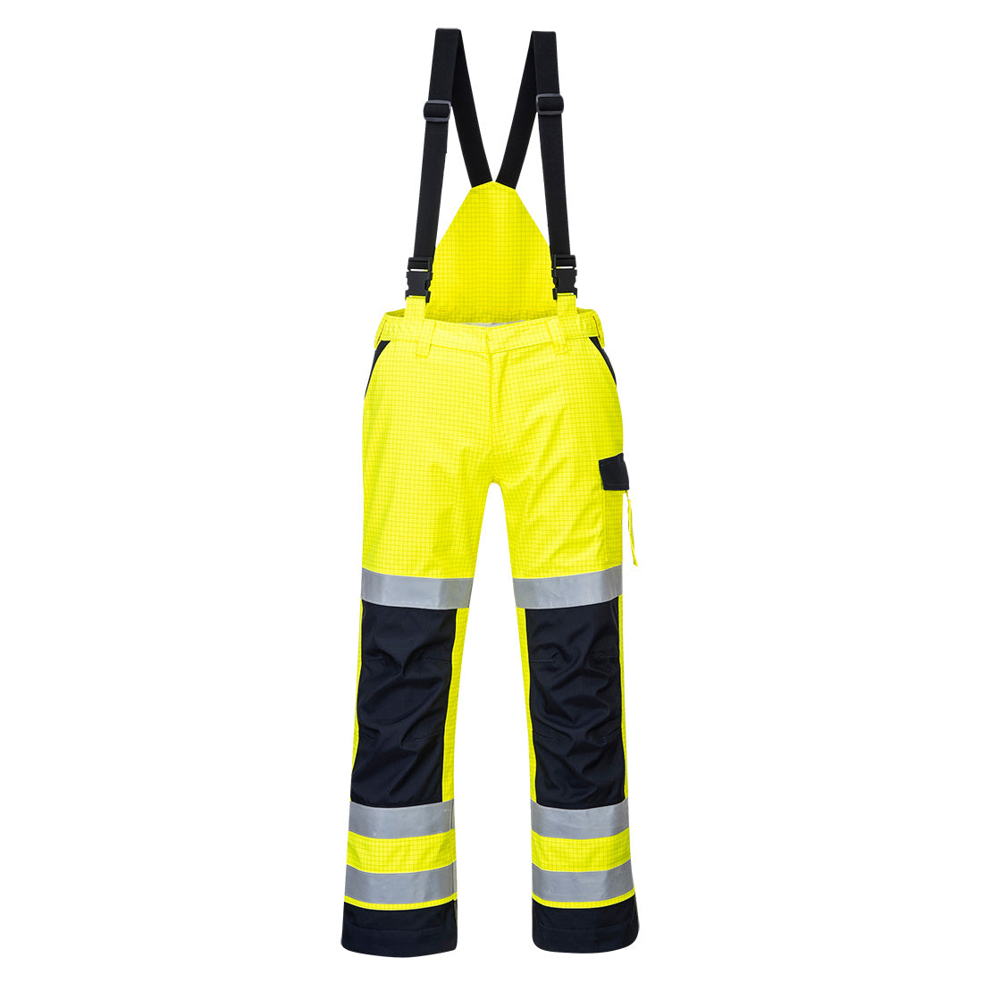 Portwest MV71-Modaflame Rain+ Hi-Vis Multi-Norm Contrast FR Trousers