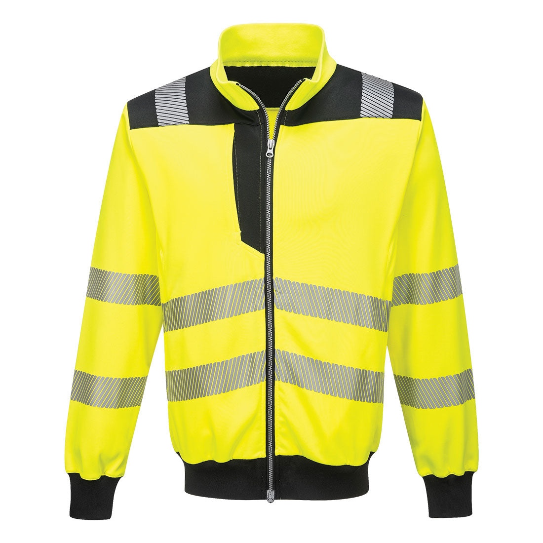 Portwest PW370-PW3 Hi-Vis Zip Sweatshirt
