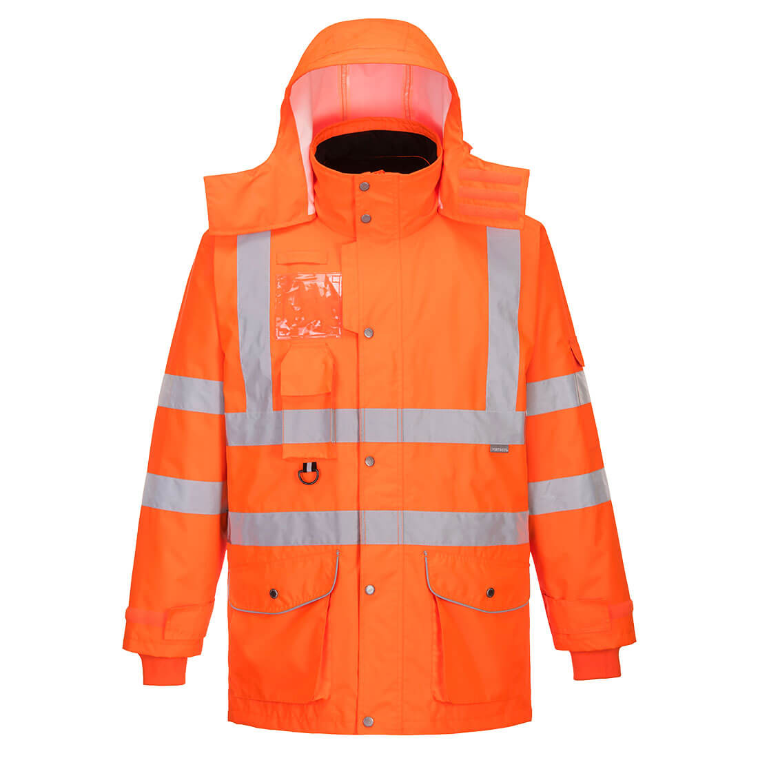 Portwest RT27-Hi-Vis Breathable 7-in-1 Traffic Jacket