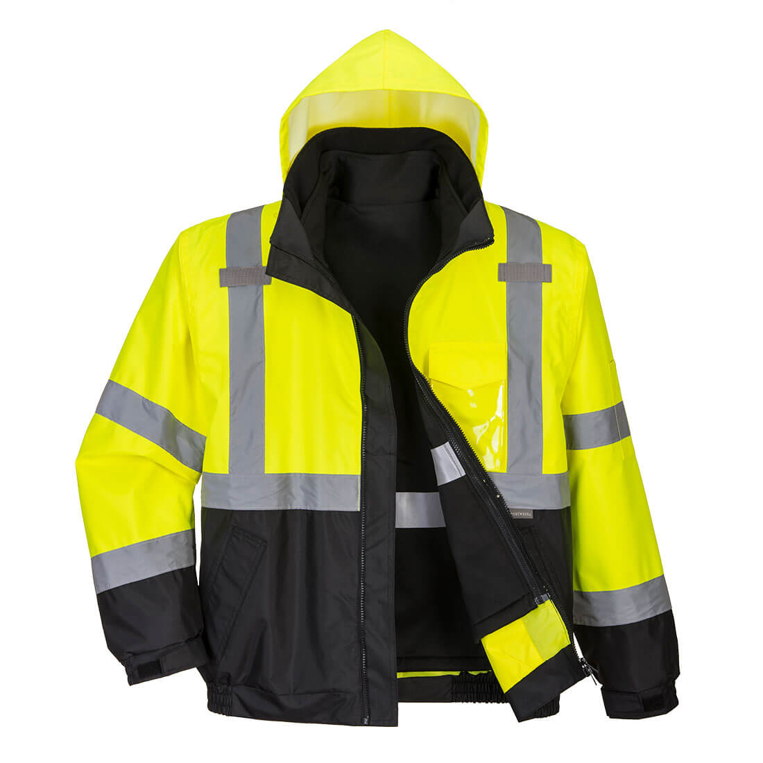Portwest S365-Hi-Vis 3-in-1 Contrast Premium Bomber Jacket