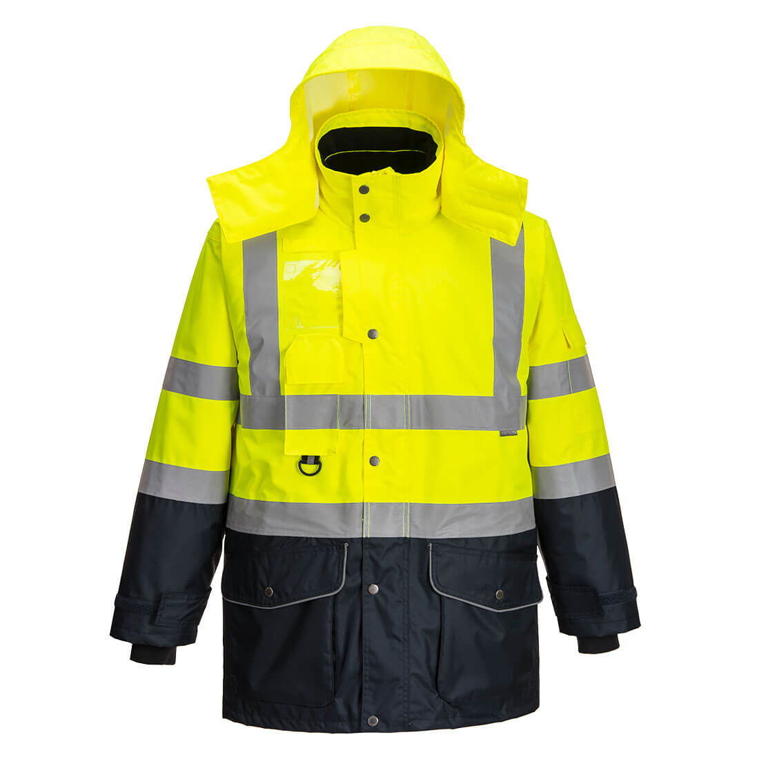 Portwest S426-Hi-Vis Breathable 7-in-1 Contrast Traffic Jacket