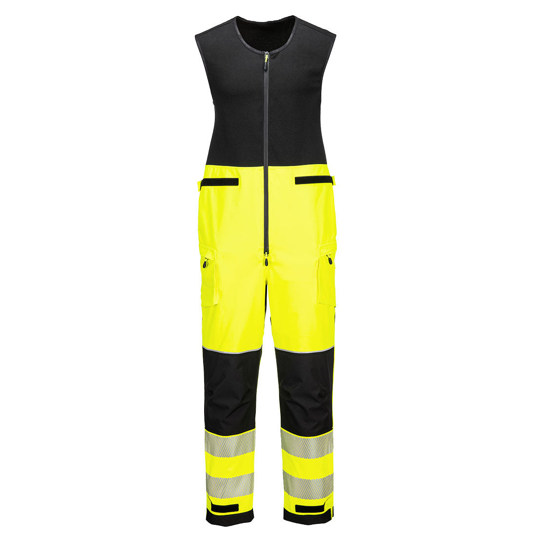 Portwest T150-PW3 Hi-Vis Rain Salopettes (3L)
