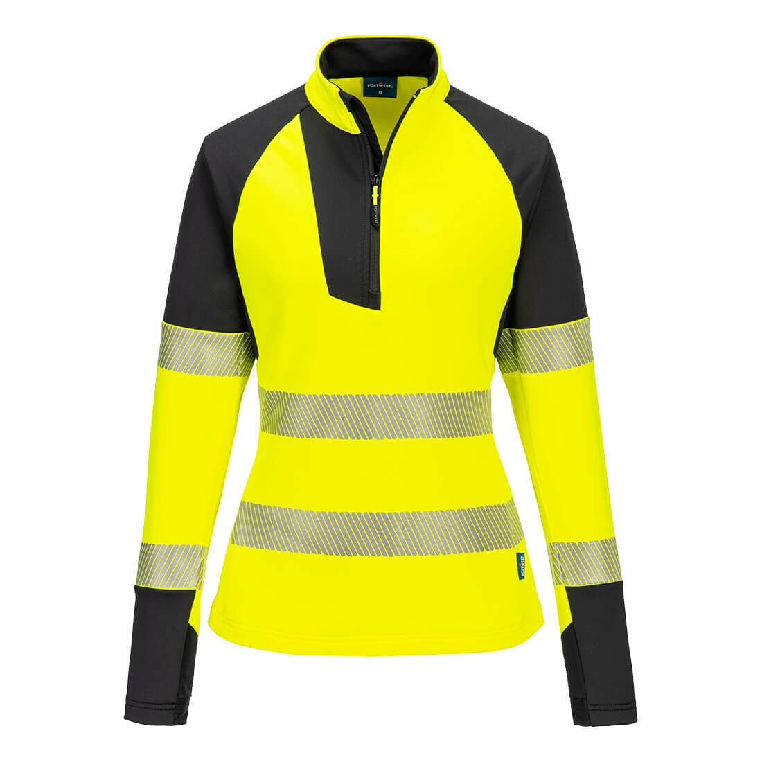 Portwest T173-PW3 Hi-Vis Women's 1/4 Zip Sweatshirt