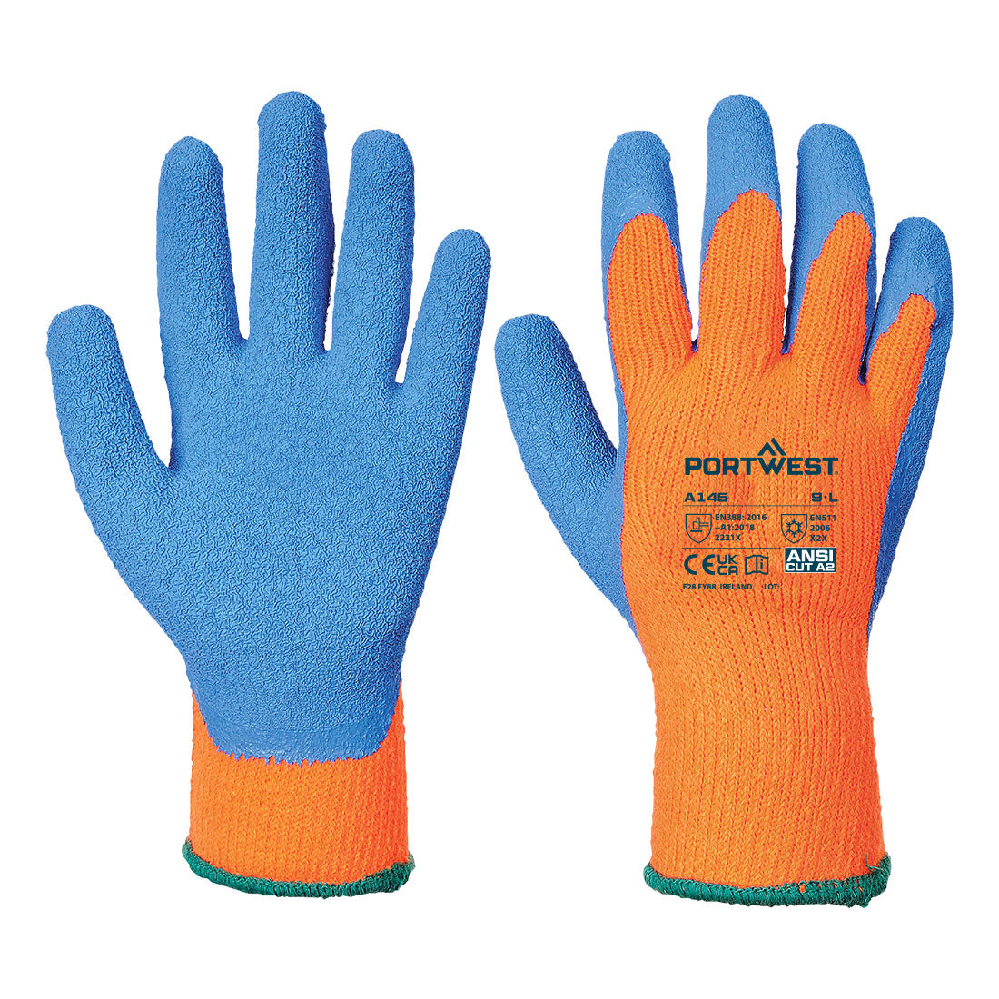 Portwest A145 - Cold 7 Latex Crinkle Glove