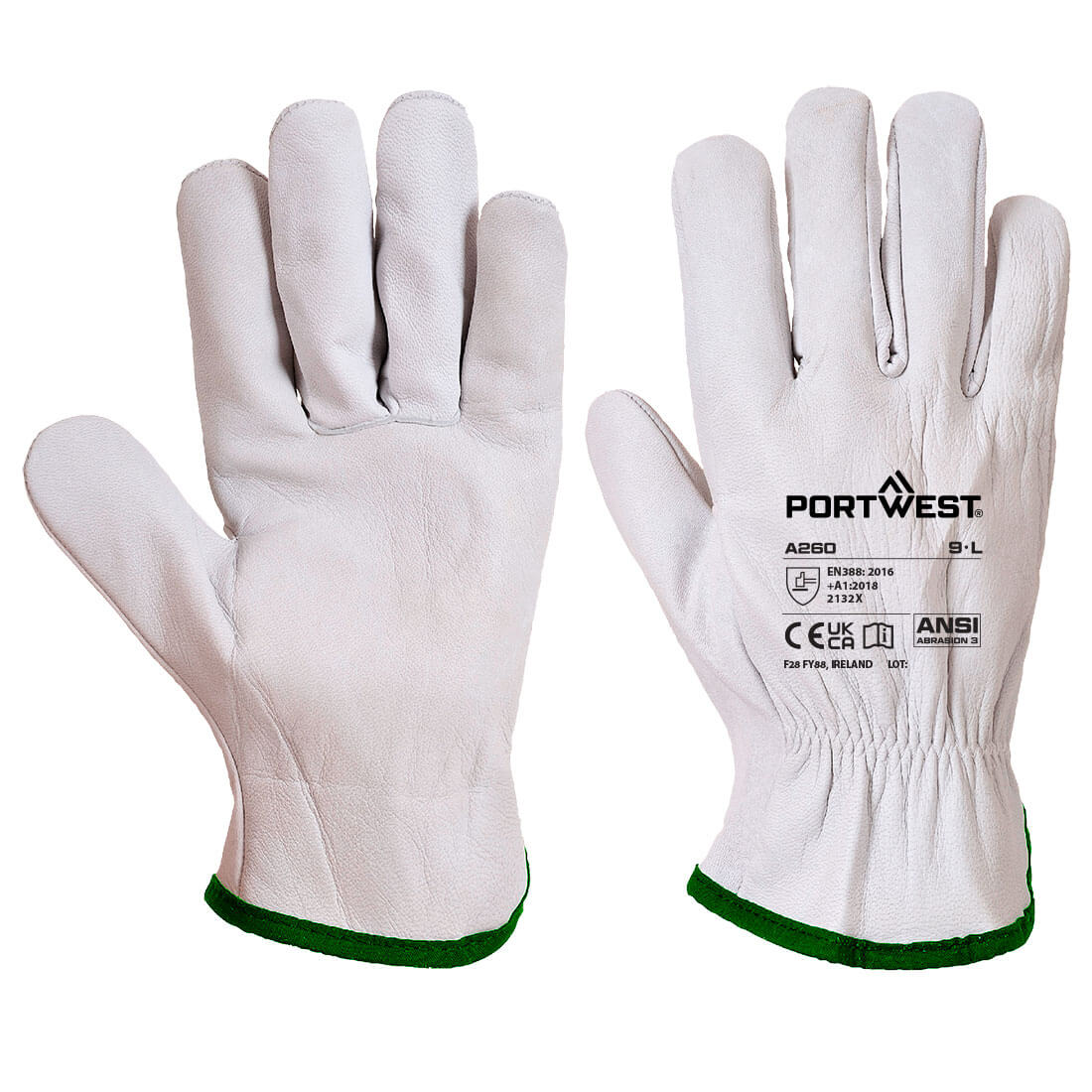Portwest A260 Leather Driver 115 Goat Grain Glove