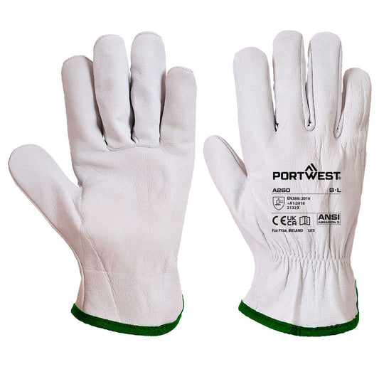 Portwest A260 Leather Driver 115 Goat Grain Glove