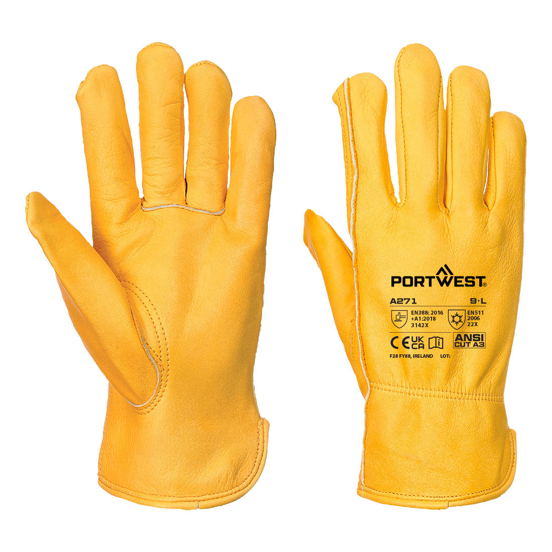 Portwest A271 Cold 200 Cow Grain Driver Glove
