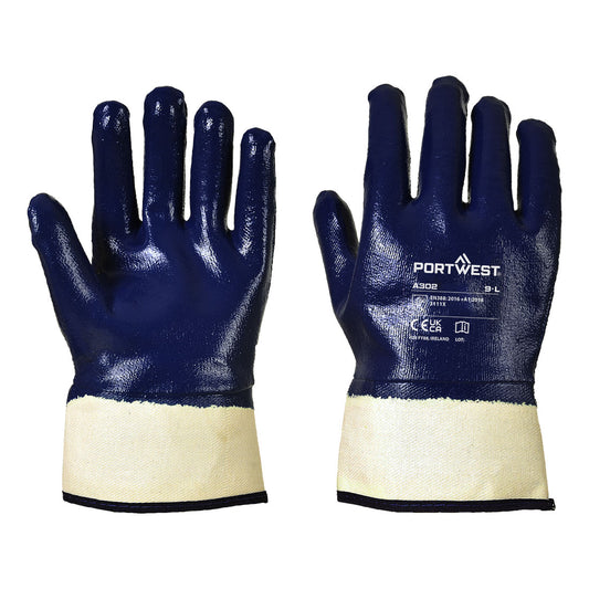 Portwest A302 Grip Nitrile Fully Dipped Safety Cuff