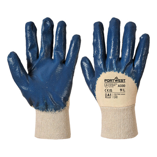 Portwest A330 Grip 12 Nitrile Light Knitwrist Glove
