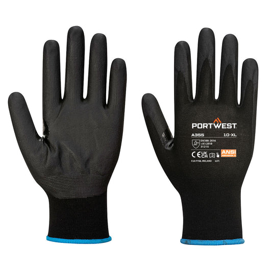 Portwest A355 Grip 15 Nitrile Foam Touchscreen Glove (Pk12)