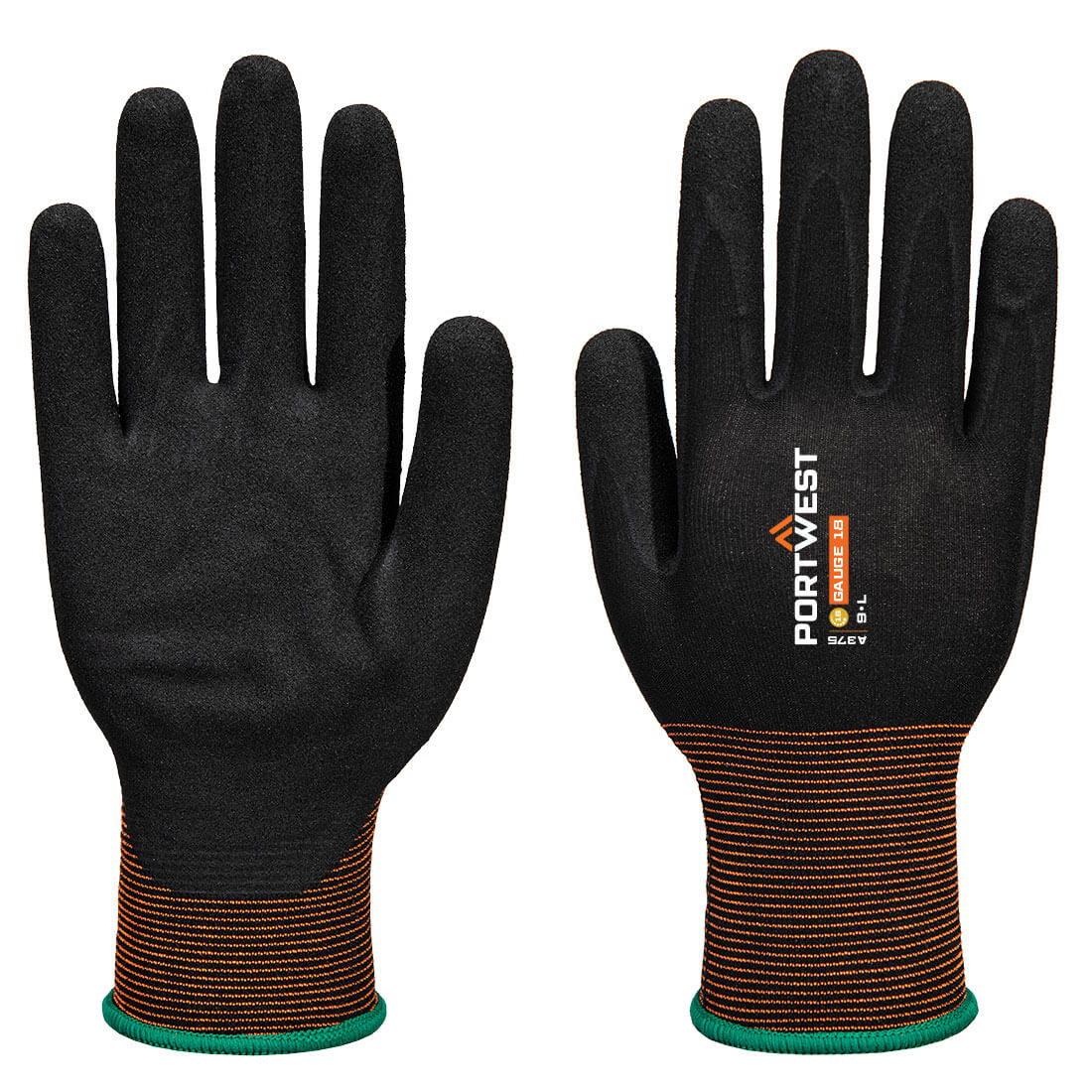 Portwest A375 GP Grip 18 Nitrile Smooth/Sandy Glove
