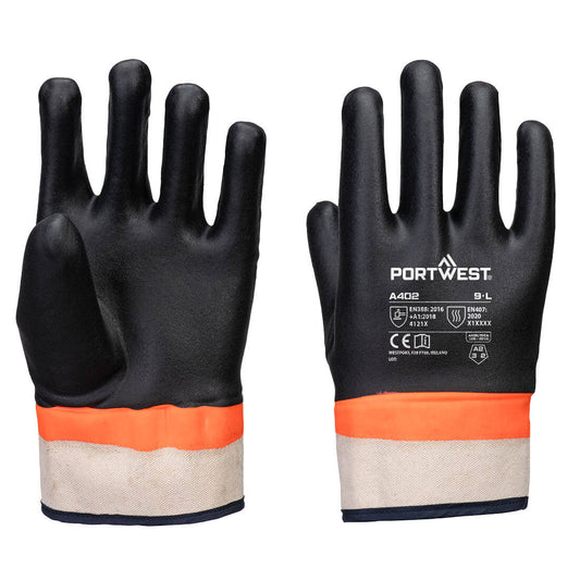 Portwest A402 Grip PVC Sandy Double Dipped Glove