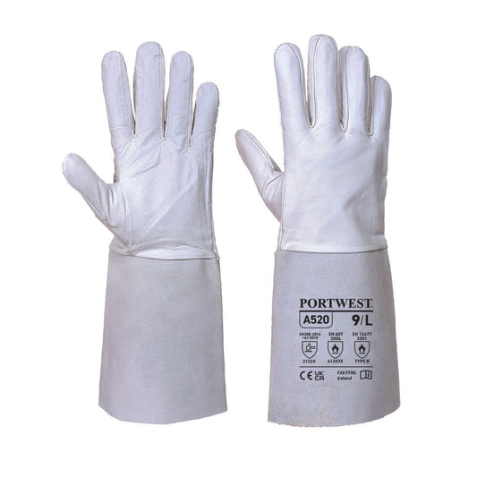 Portwest A520 TIG Welders 85 Grain Leather Gauntlet