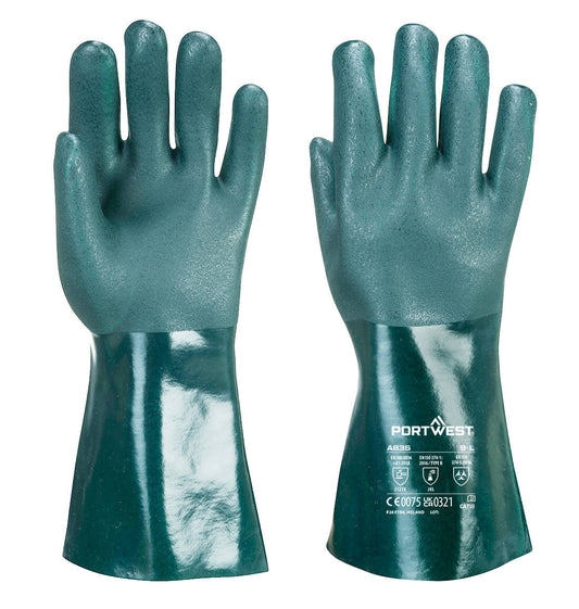 Portwest A835 Chem 350 PVC Double Dipped Gauntlet