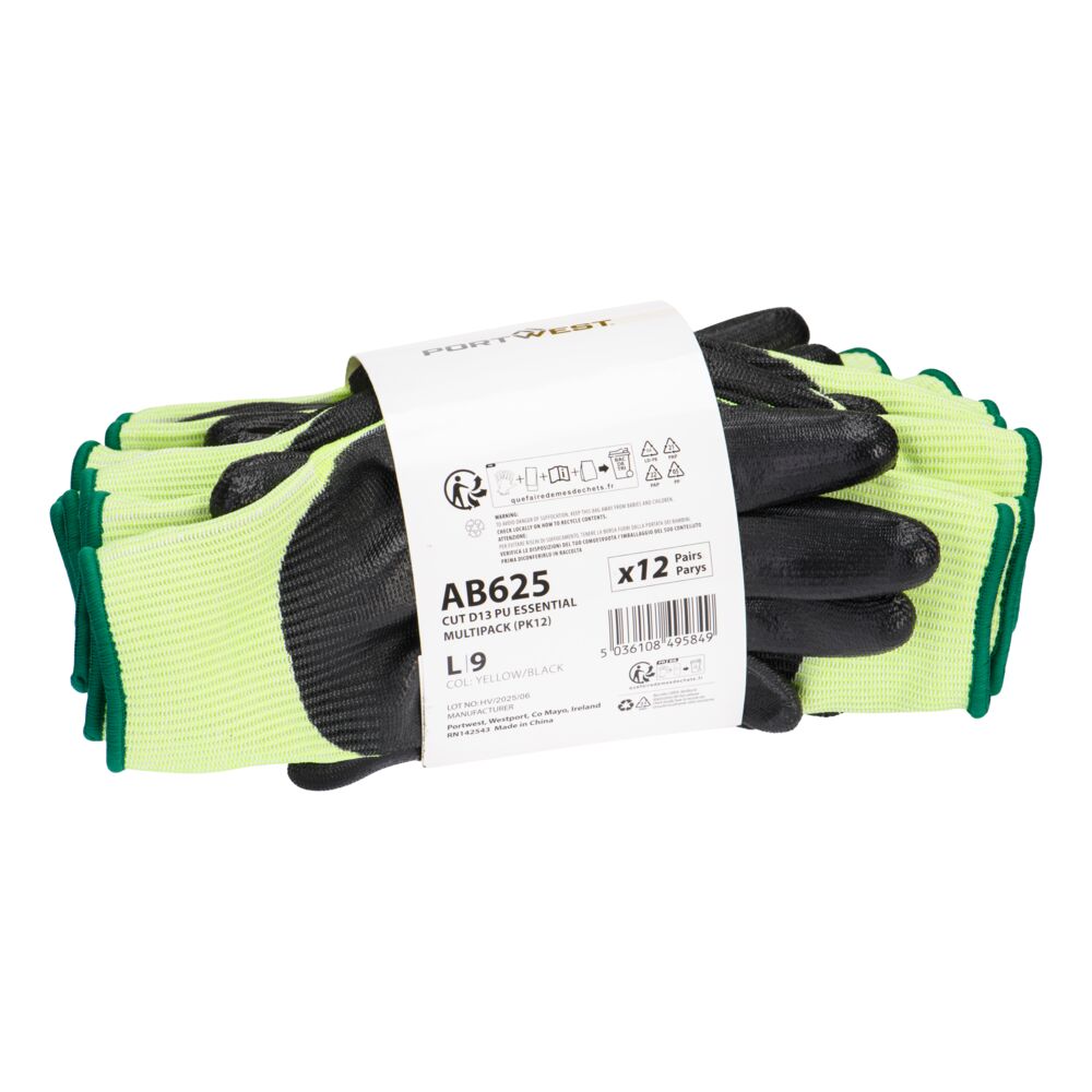 Portwest AB625 Cut D13 PU Essential Multipack (PK12)