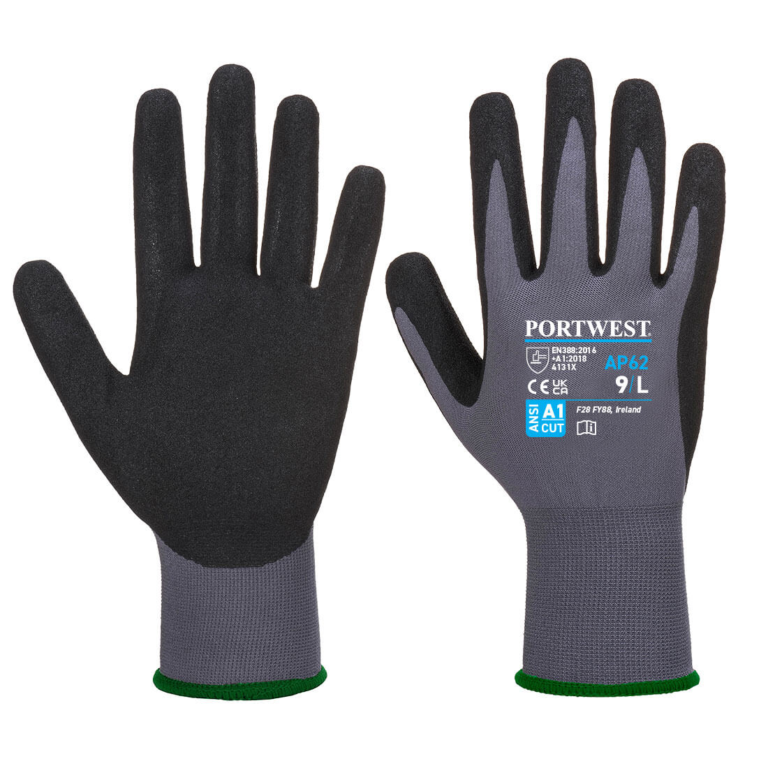Portwest AP62 Grip 15 Nitrile Sandy Aqua Glove