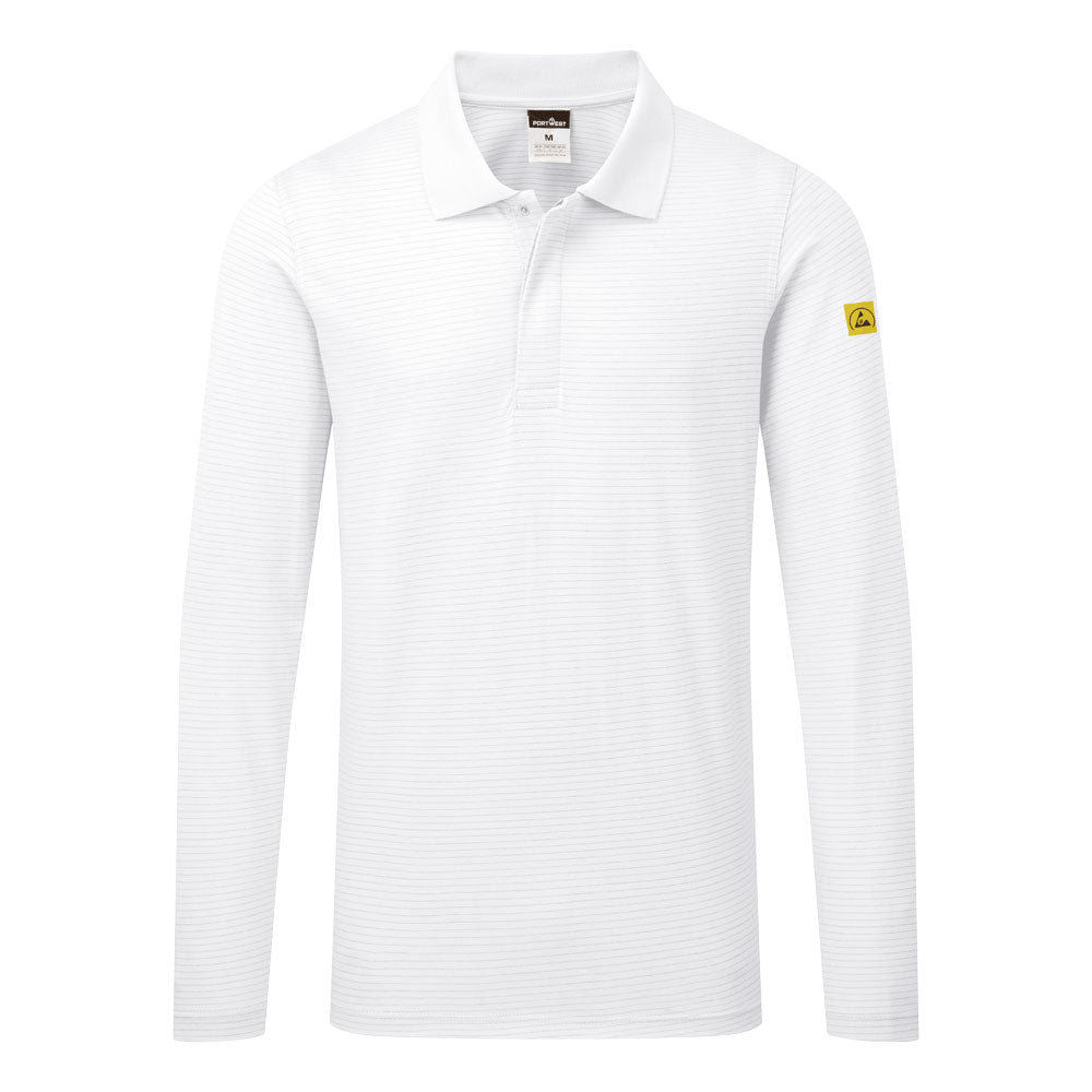 Portwest AS23 Anti-Static ESD Polo Shirt L/S