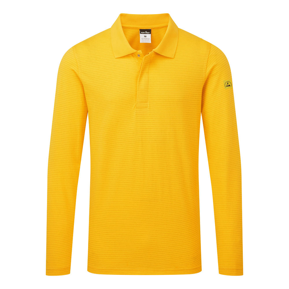 Portwest AS23 Anti-Static ESD Polo Shirt L/S
