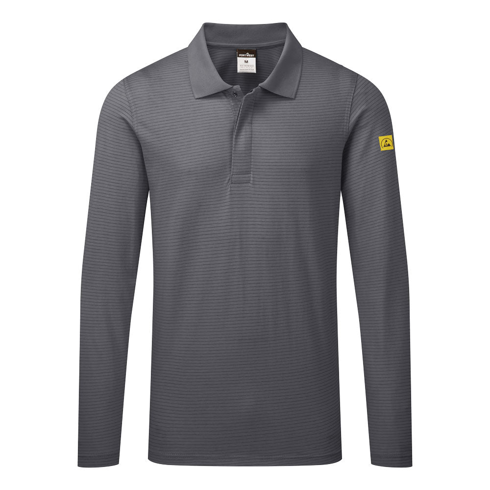 Portwest AS23 Anti-Static ESD Polo Shirt L/S