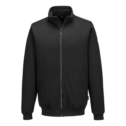 Portwest AS25 Anti-Static ESD Zip Sweatshirt