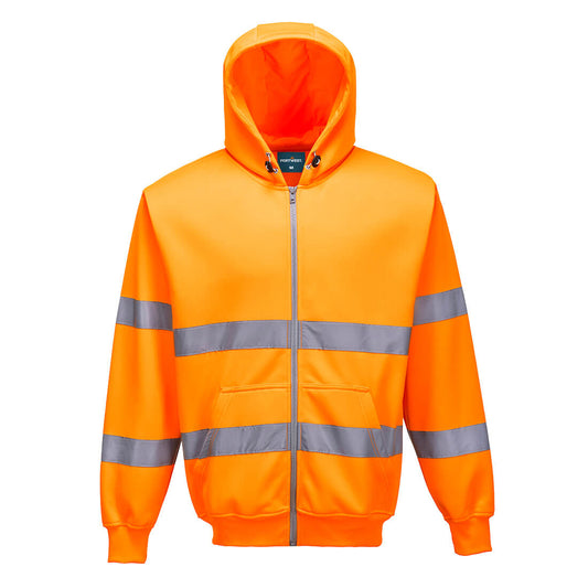 Portwest B305 Hi-Vis Zipped Hoodie