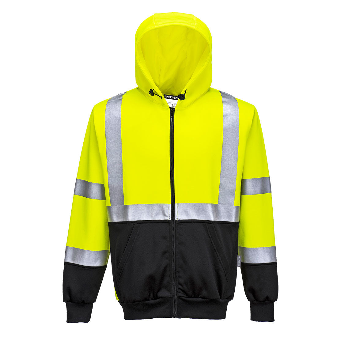 Portwest B315 Hi-Vis Contrast Zipped Hoodie