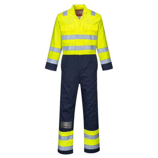 Portwest BIZ7 Bizflame Work Hi-Vis Contrast FR Coverall