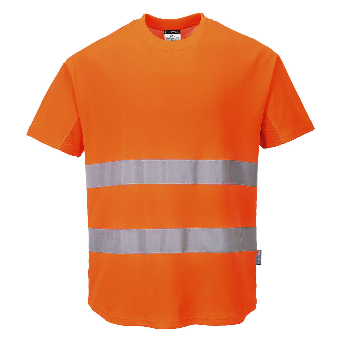 Portwest C394 Hi-Vis Cotton Comfort Mesh Insert T-Shirt S/S