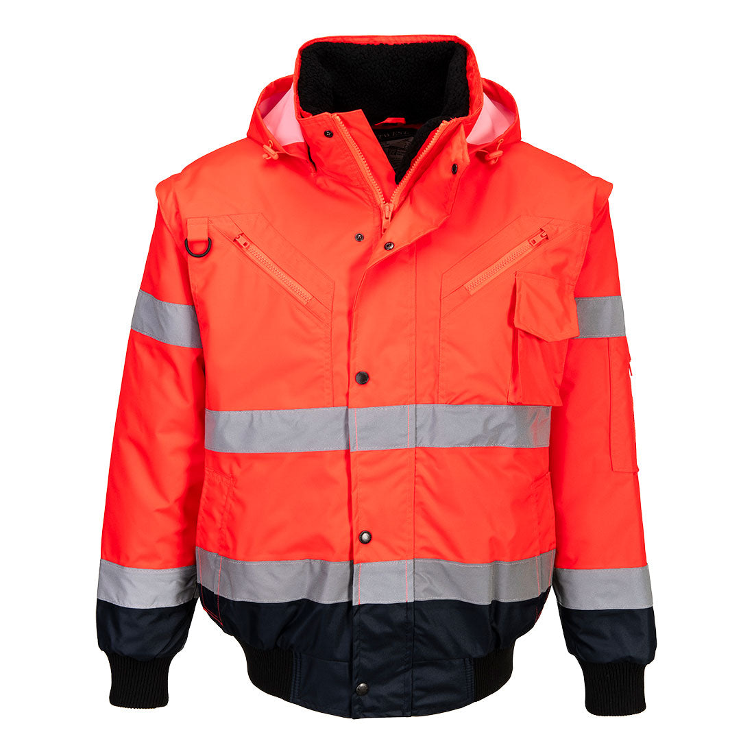 Portwest C465 Hi-Vis 3-in-1 Contrast Bomber Jacket