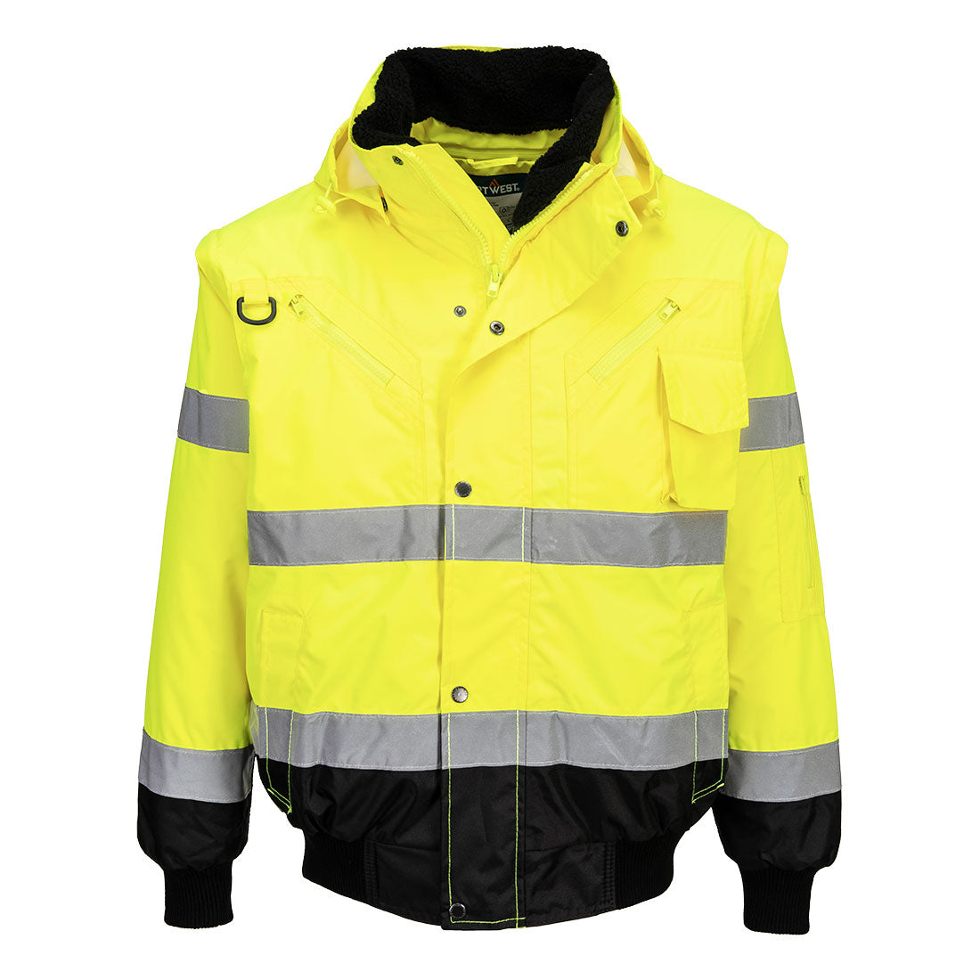 Portwest C465 Hi-Vis 3-in-1 Contrast Bomber Jacket