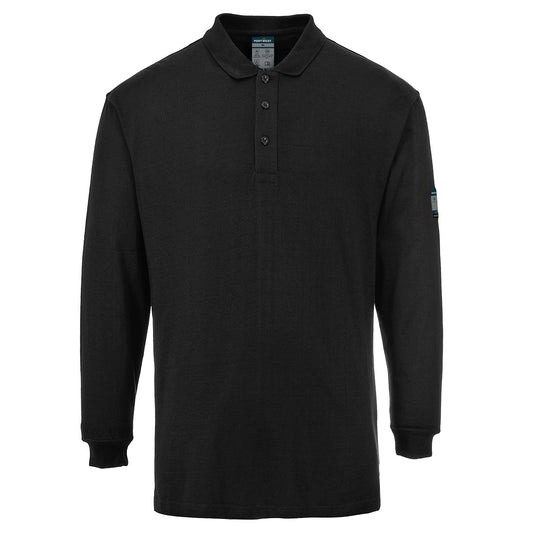 Portwest FR10-Modaflame Knit FR Long Sleeve Polo Shirt