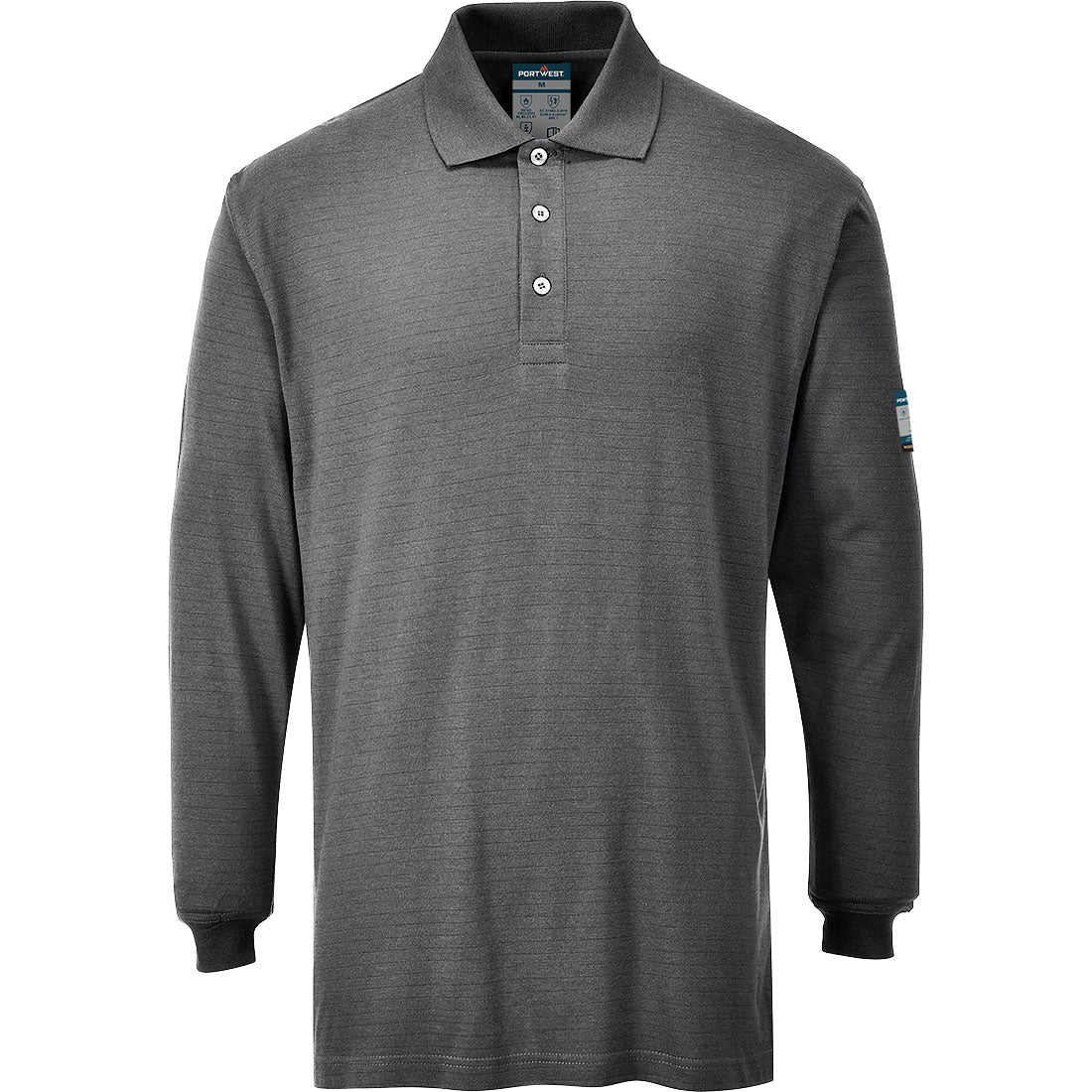 Portwest FR10-Modaflame Knit FR Long Sleeve Polo Shirt
