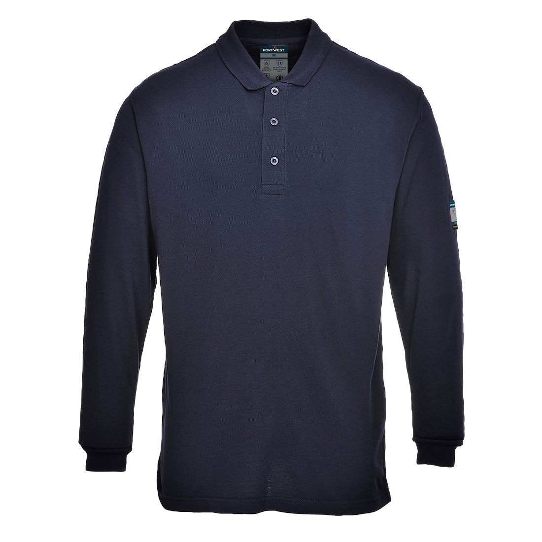 Portwest FR10-Modaflame Knit FR Long Sleeve Polo Shirt