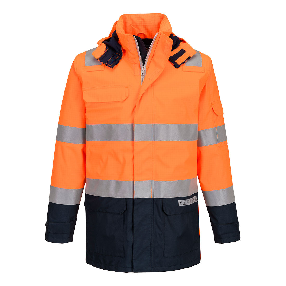 Portwest FR605-Bizflame Rain+ Hi-Vis Multi-Norm Contrast FR Jacket
