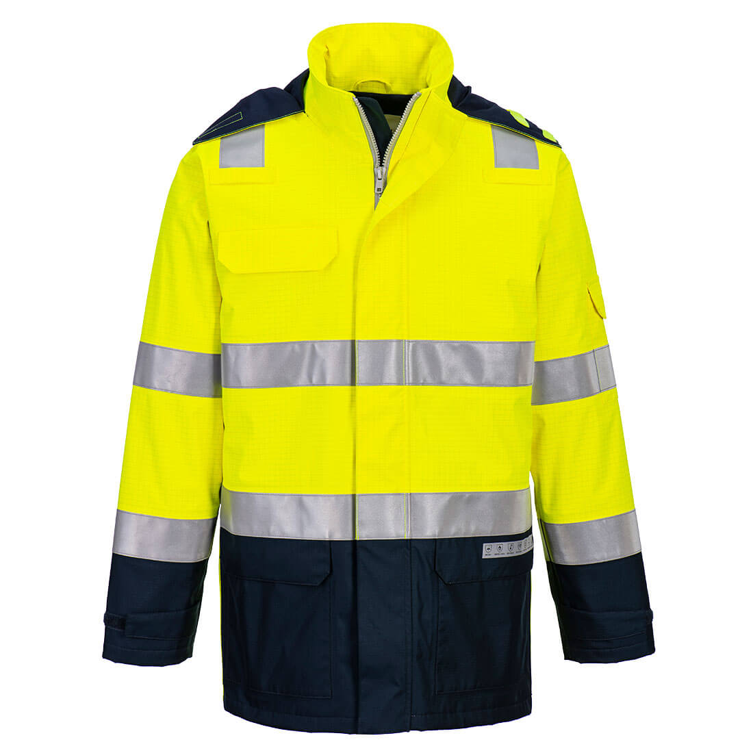 Portwest FR605-Bizflame Rain+ Hi-Vis Multi-Norm Contrast FR Jacket