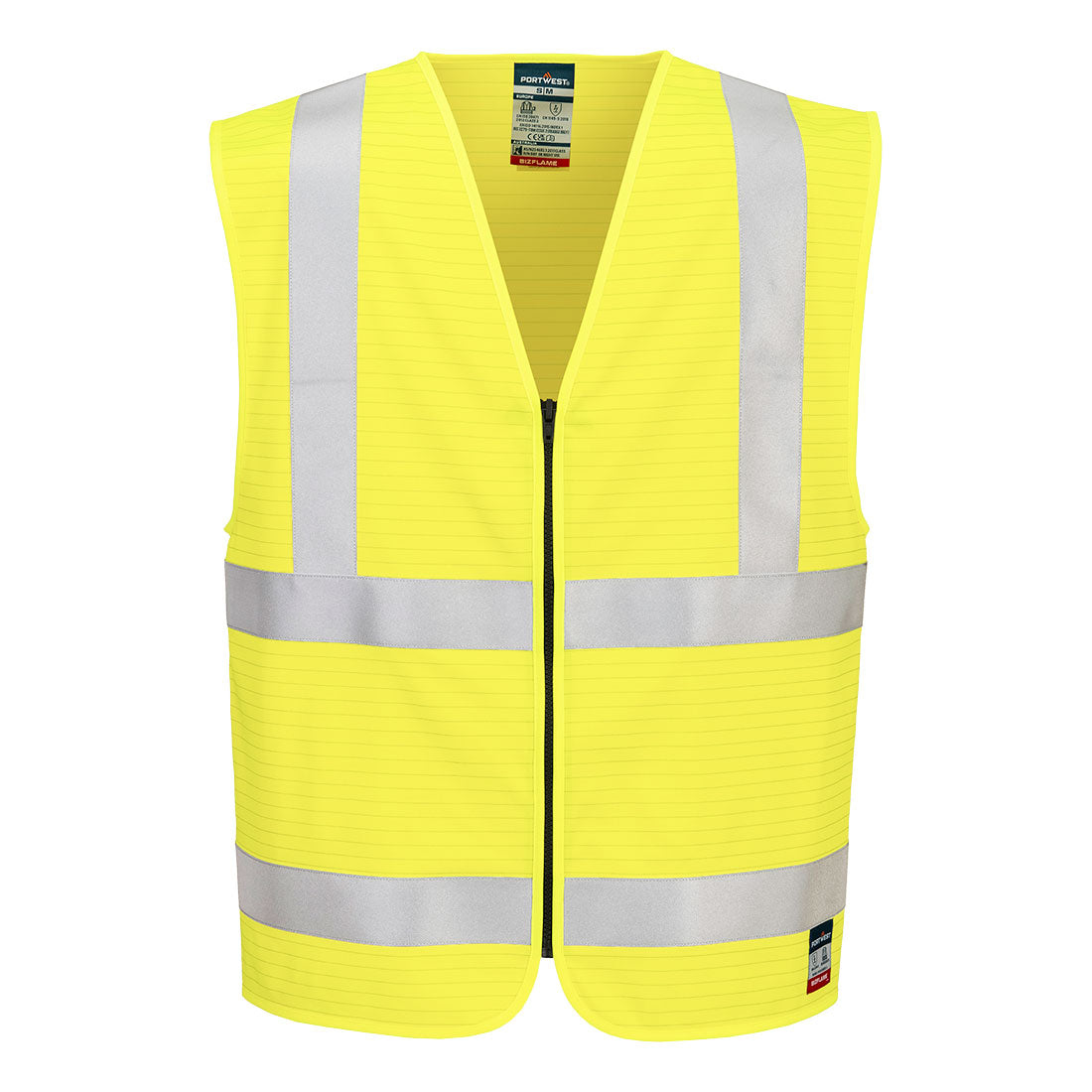 Portwest FR615-Bizflame Hi-Vis FR Zip Vest