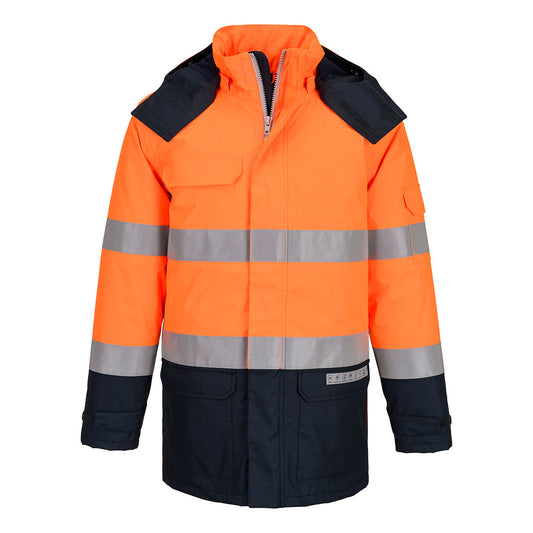 Portwest FR617-Bizflame Rain+ Hi-Vis Multi-Norm Contrast FR Winter Jacket