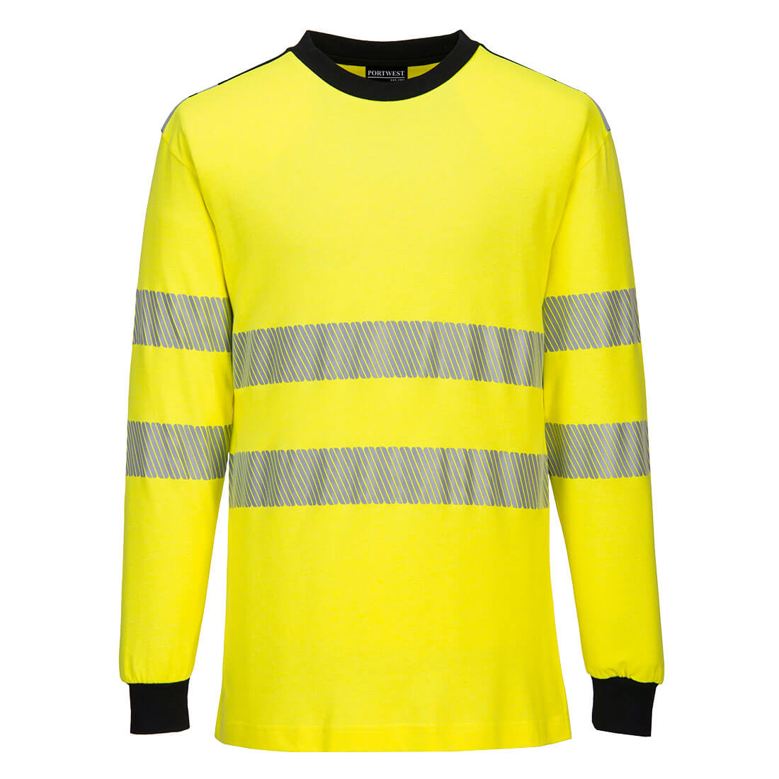 Portwest FR701-PW3 Modaflame Knit Hi-Vis FR Long Sleeve T-Shirt