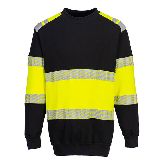 Portwest FR716-PW3 Modaflame Knit Hi-Vis Class 1 FR Sweatshirt
