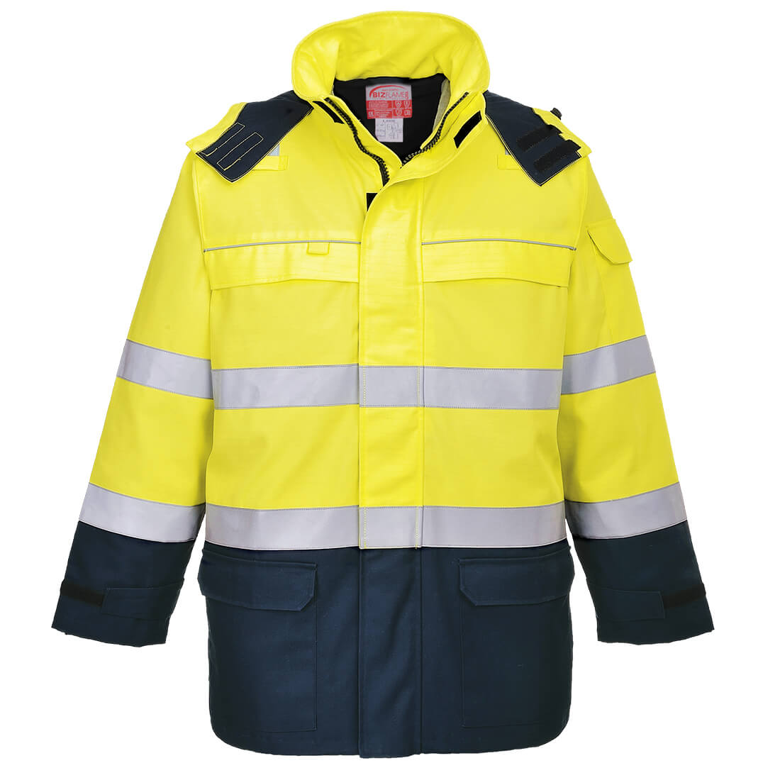 Portwest FR79-Bizflame Rain+ Hi-Vis Multi-Norm Constrast FR Jacket