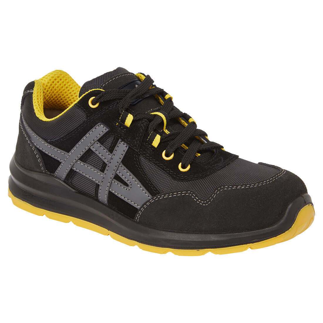 Portwest FT50-Steel Leather and Textile Trainer S1 FO SR