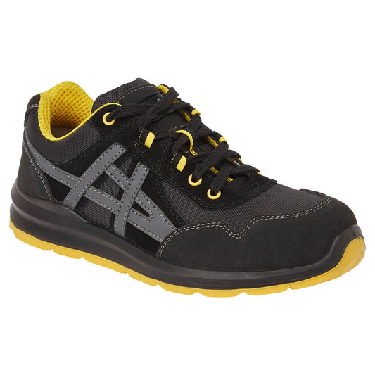 Portwest FT50-Steel Leather and Textile Trainer S1 FO SR