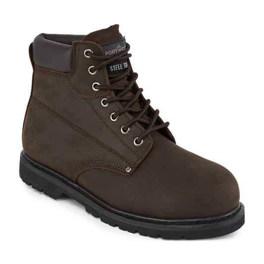 Portwest FW17-Steel Leather Welted Ankle Boot SB HRO