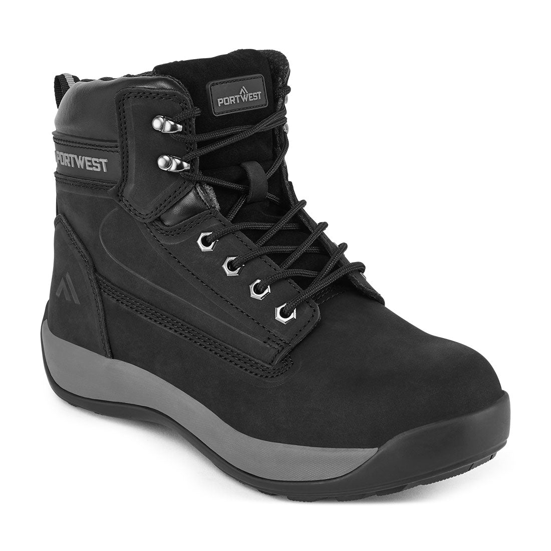Portwest FW32-Steel Nubuck Leather Mid Boot S3 HRO