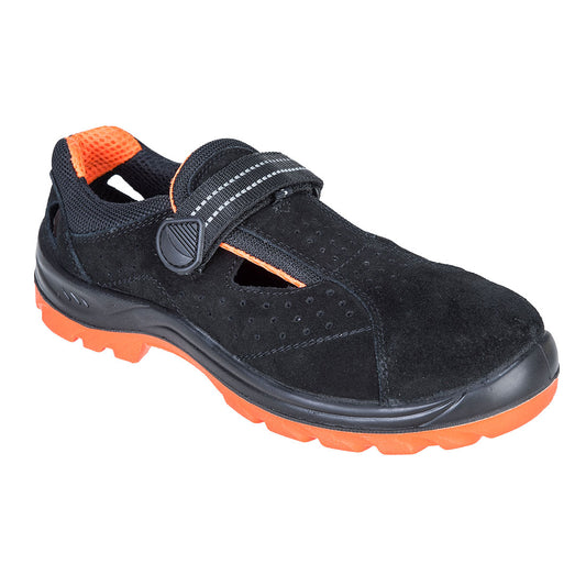 Portwest FW42-Steel Cow Suede Leather Sandal S1 SR FO